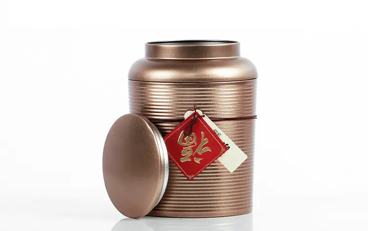 刻紋茶葉鐵罐 圖 2