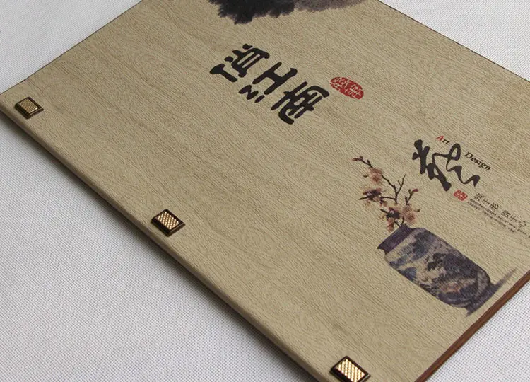 外銅釘皮革彩印菜單