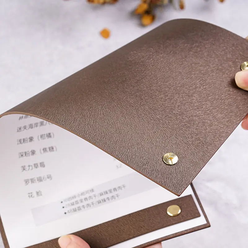 銅釘壓條式更頁文青單頁菜單 圖 3